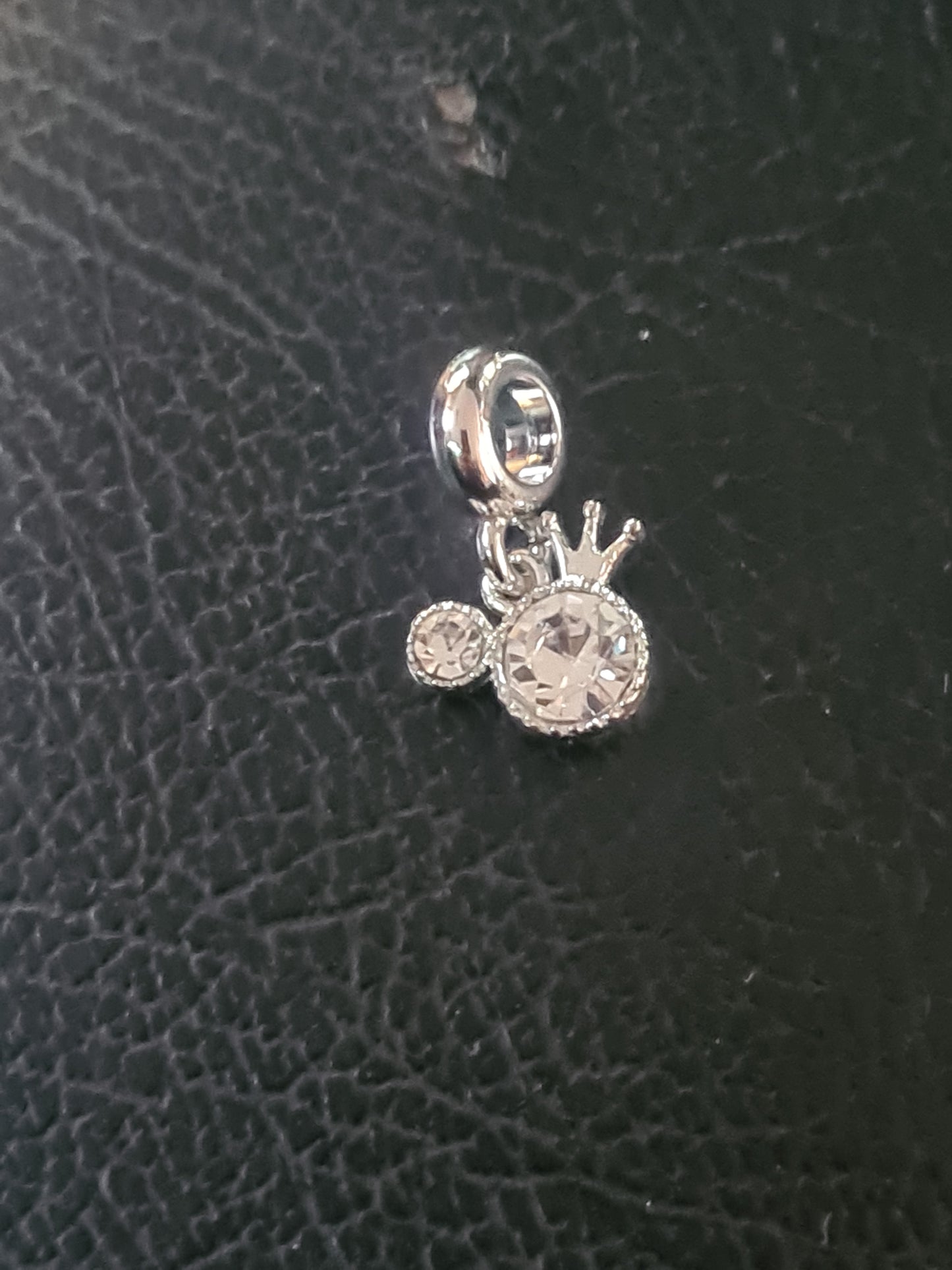 Mini crown dangly charm
