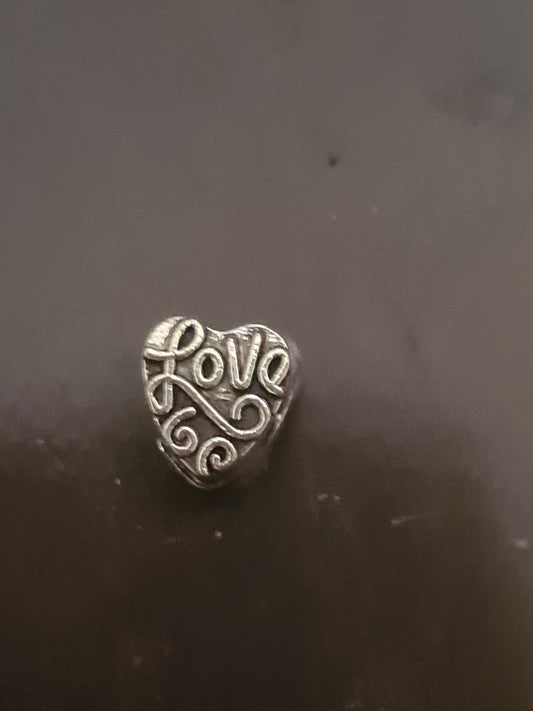 Love letter heart charm