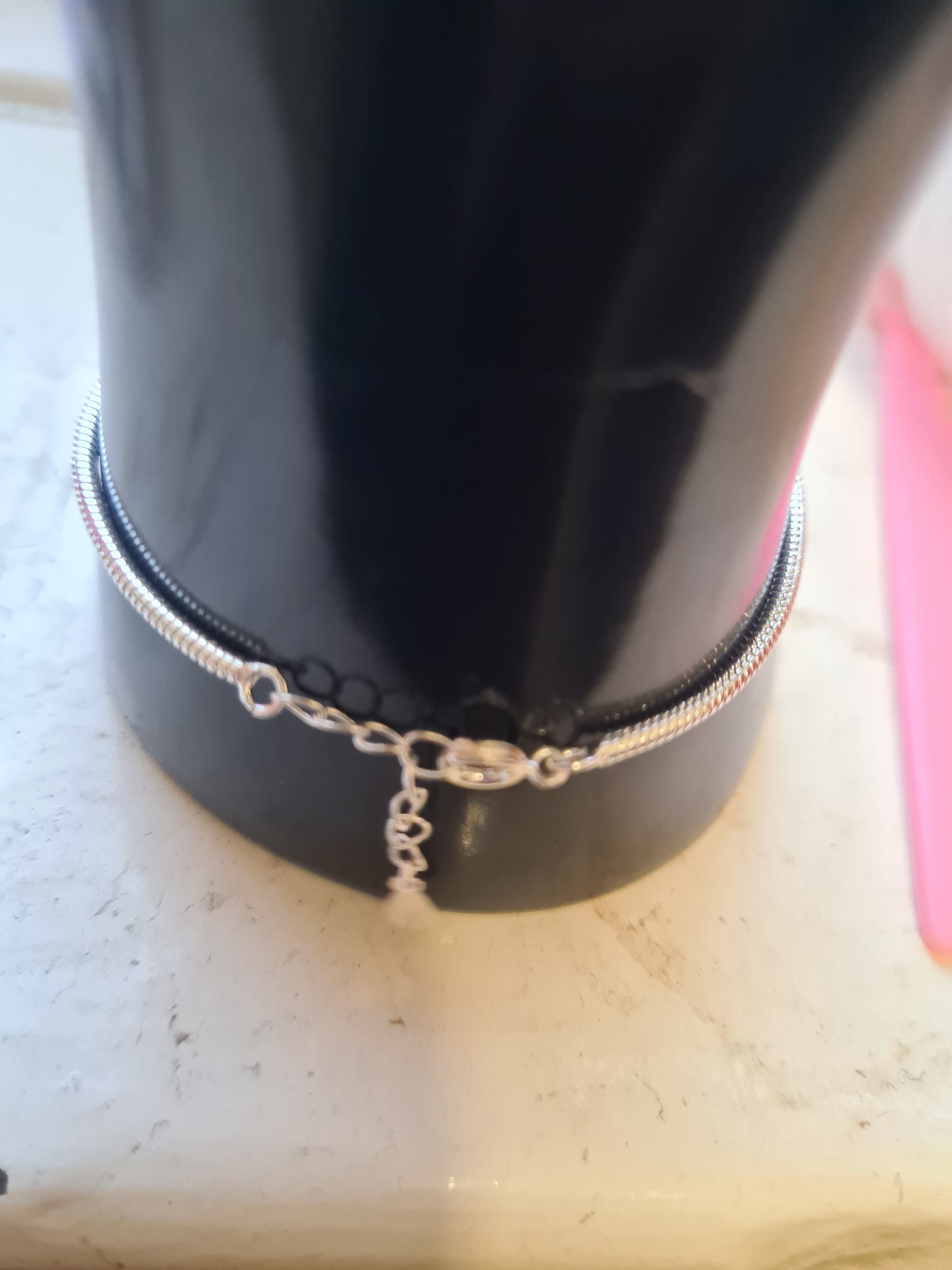 Silver snake heart