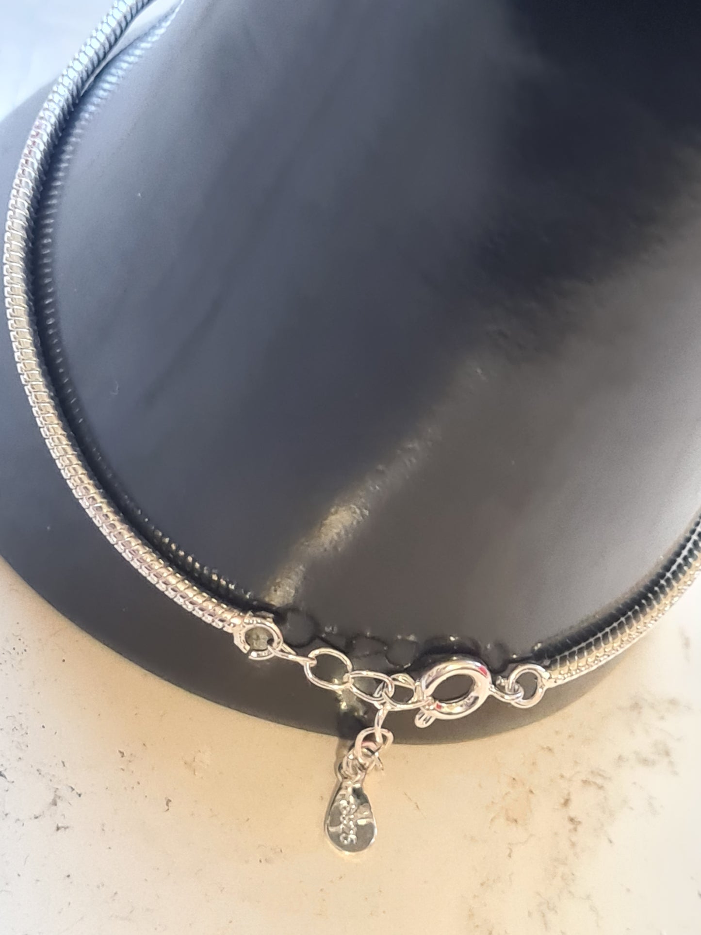 Silver snake heart