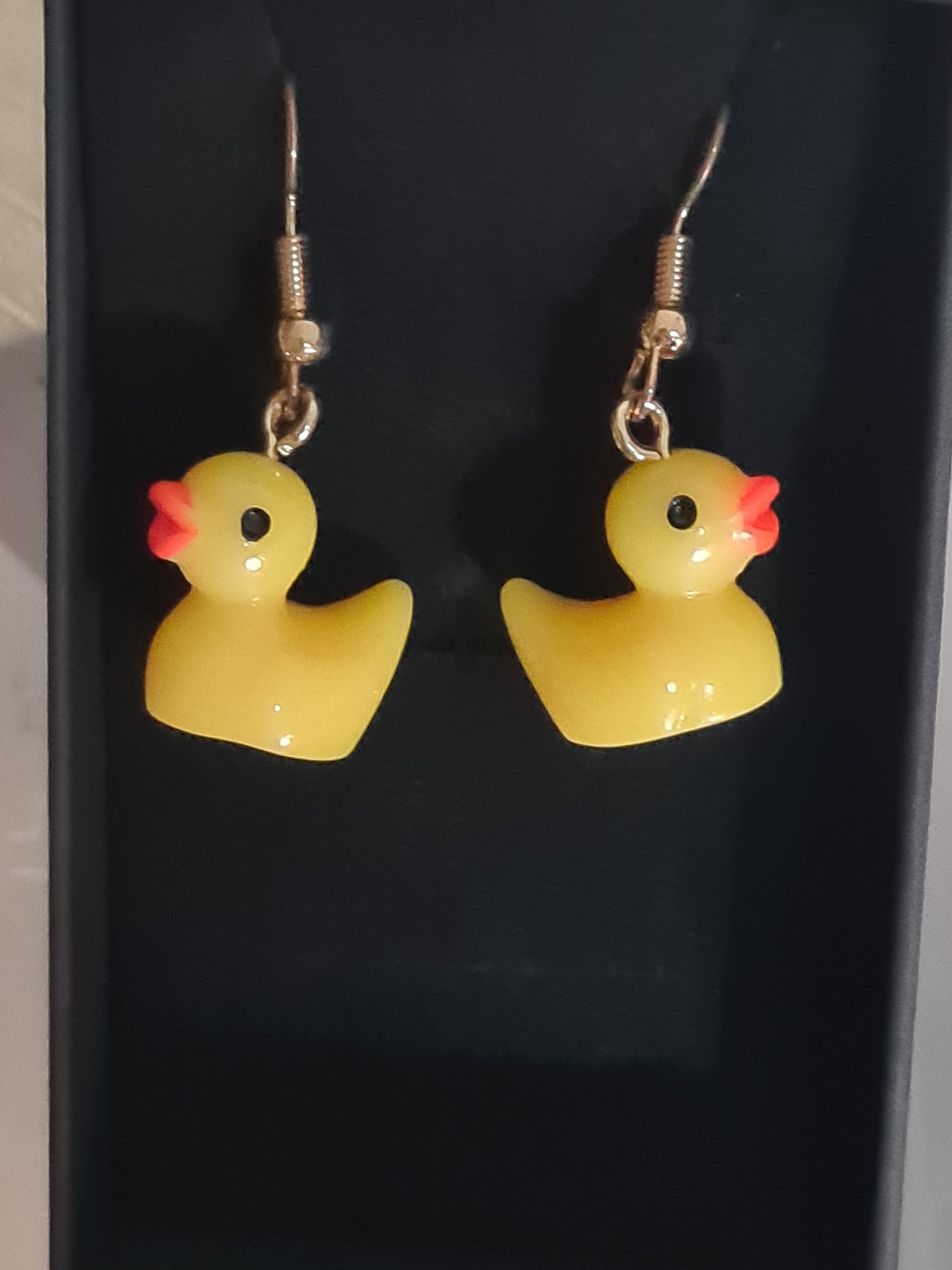 Rubber duck earrings