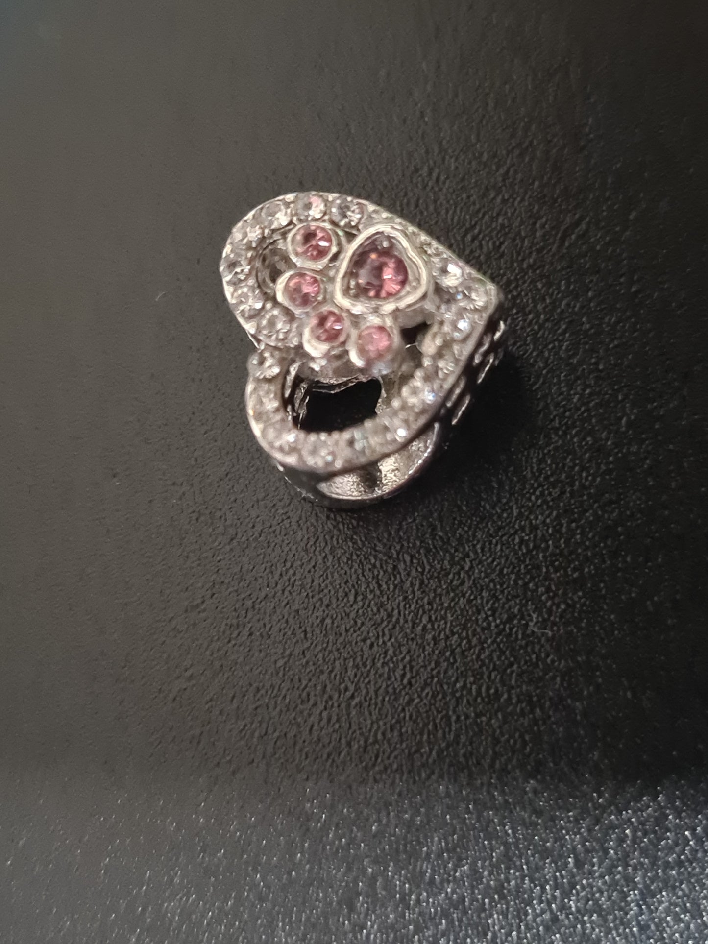 Rhinestone paw charm
