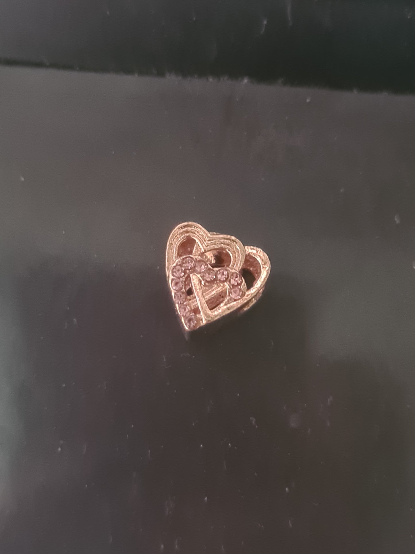 Power of three heart charm