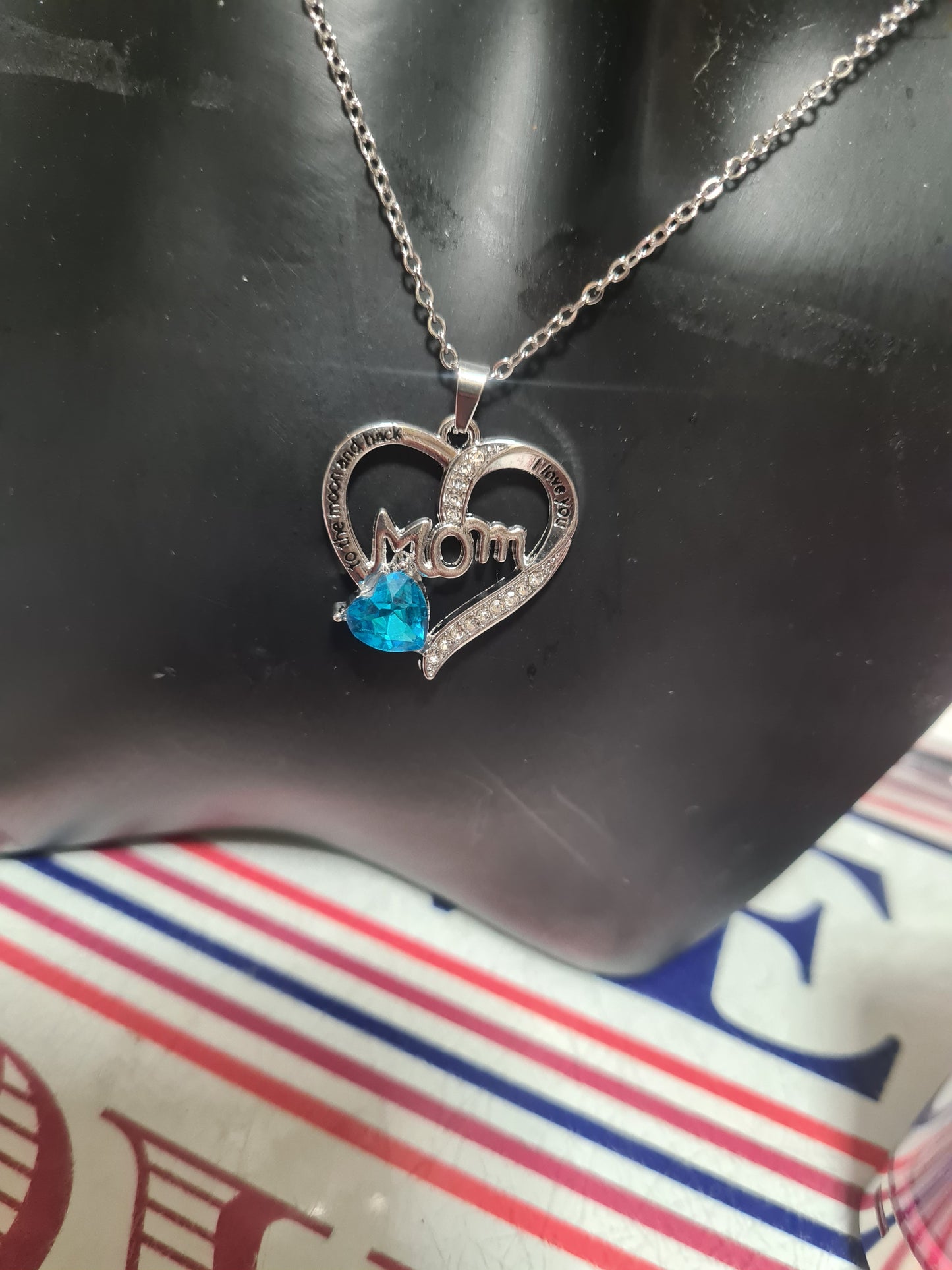 Mom i love you to the moon and back necklace