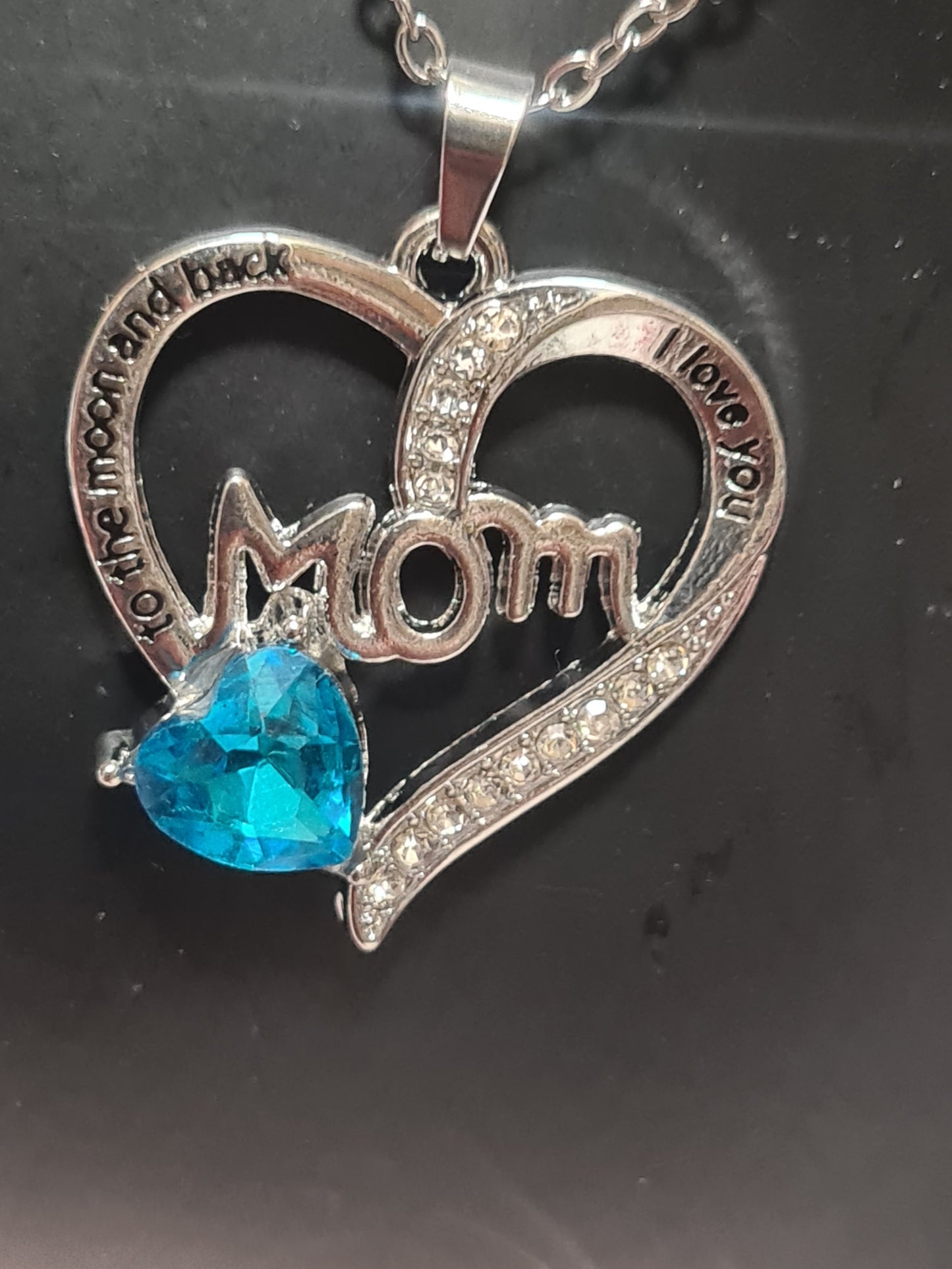 Mom i love you to the moon and back necklace