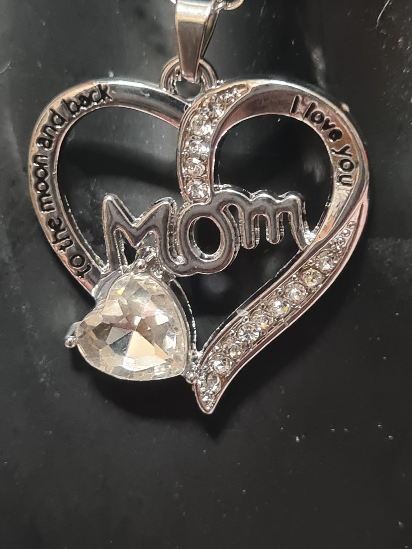 Mom i love you to the moon and back necklace