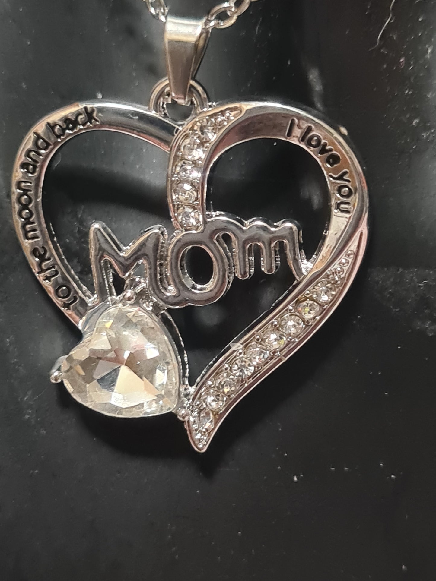 Mom i love you to the moon and back necklace