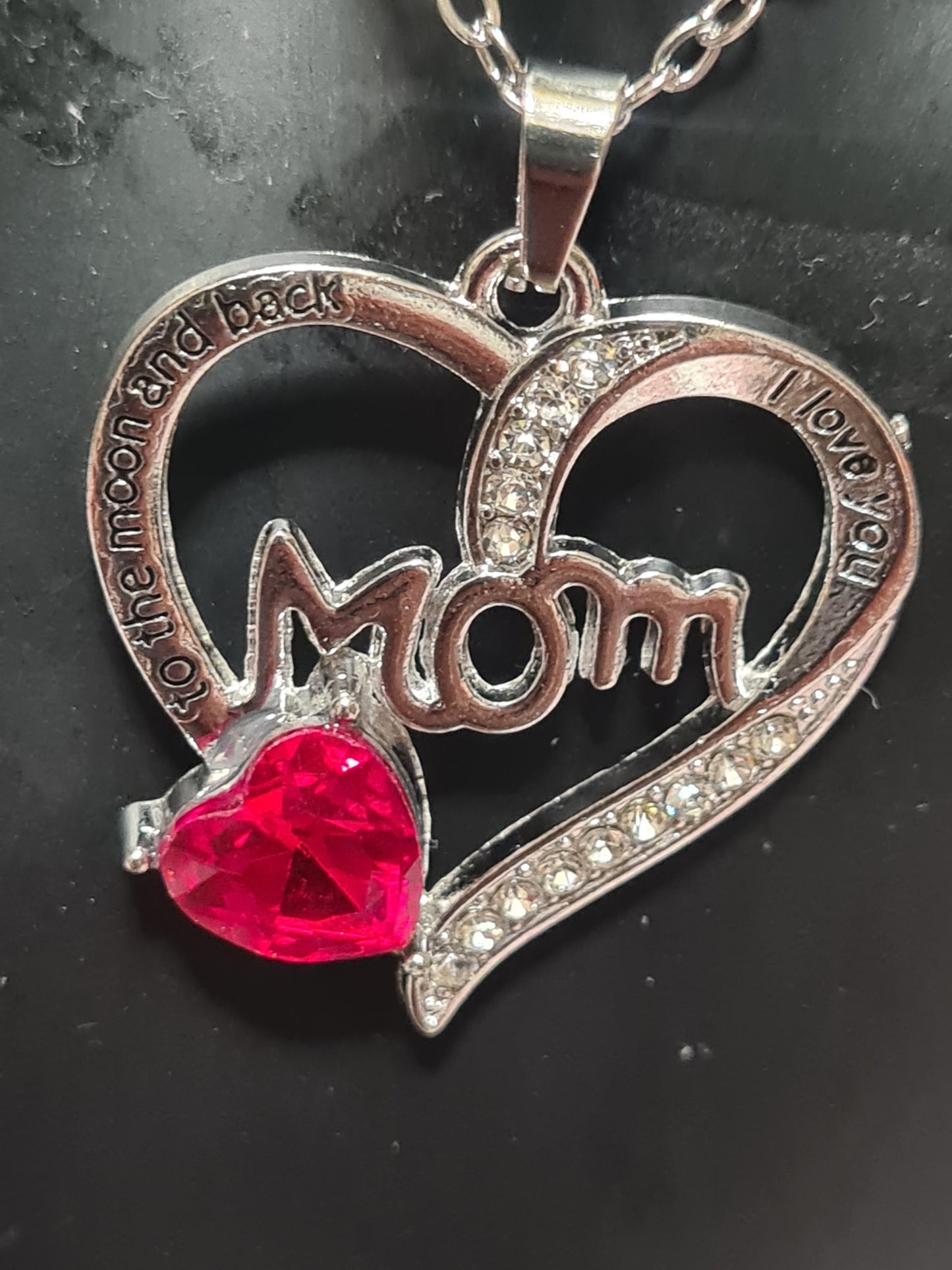 Mom i love you to the moon and back necklace