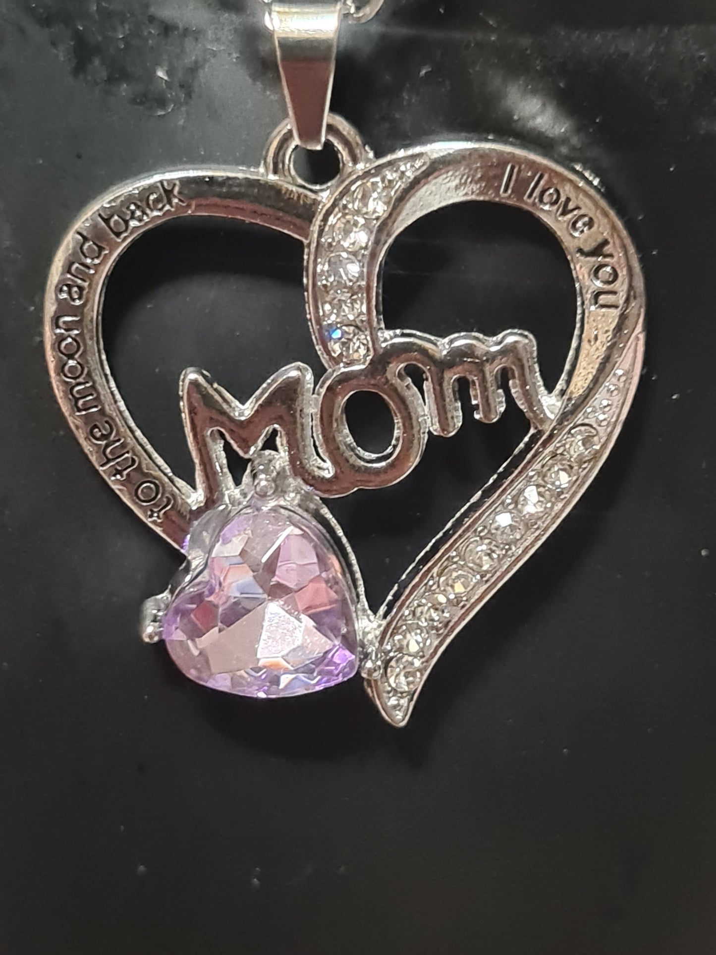 Mom i love you to the moon and back necklace