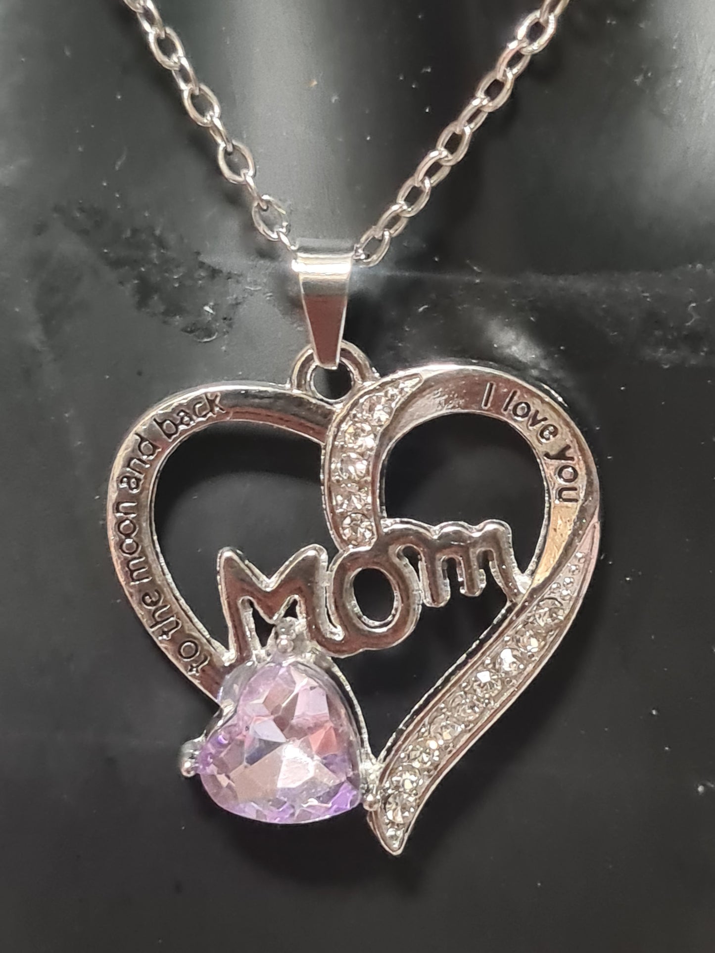 Mom i love you to the moon and back necklace