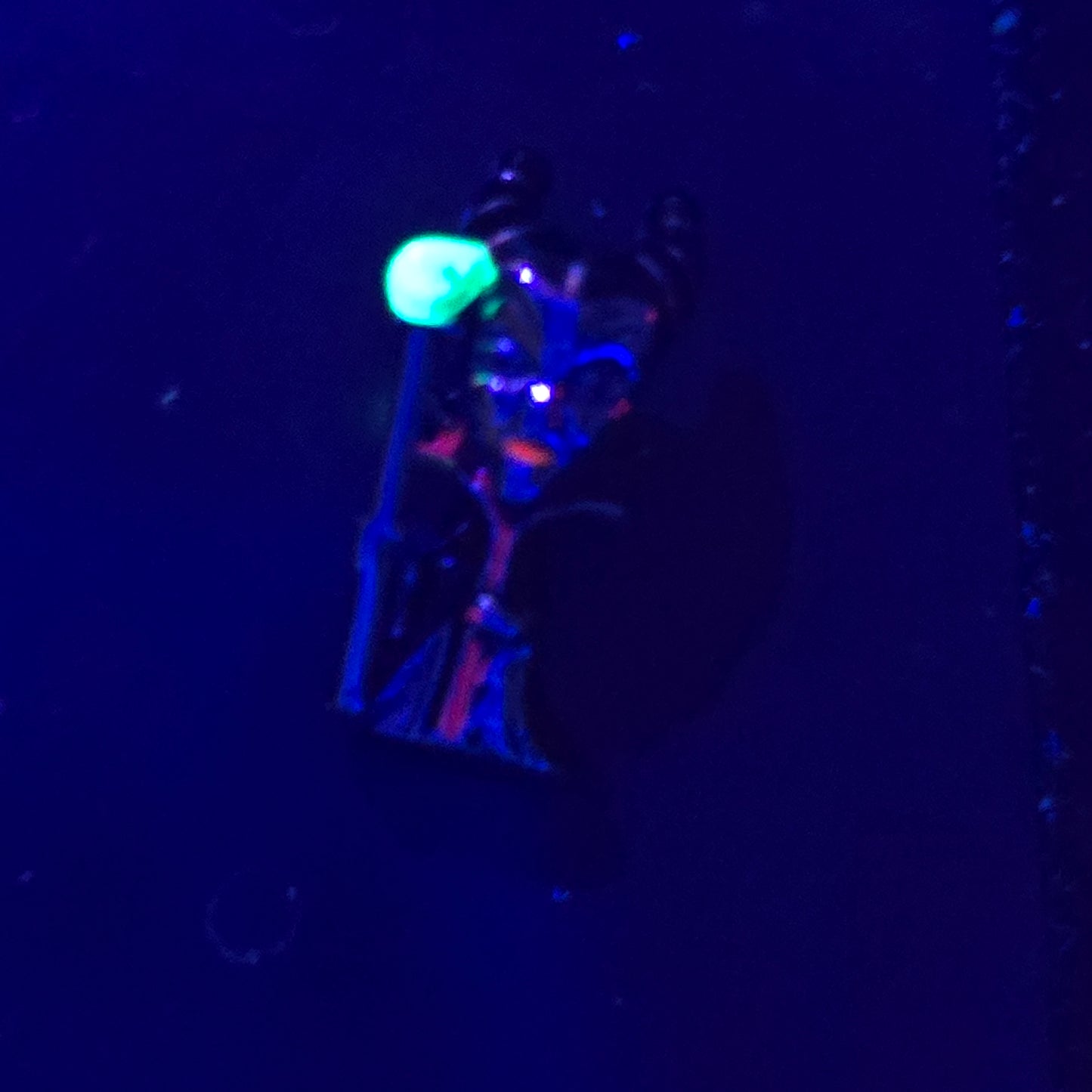 Maleficent glow in the dark disney Villain Pandora charm