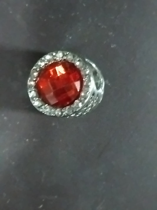 Red gemstone charm