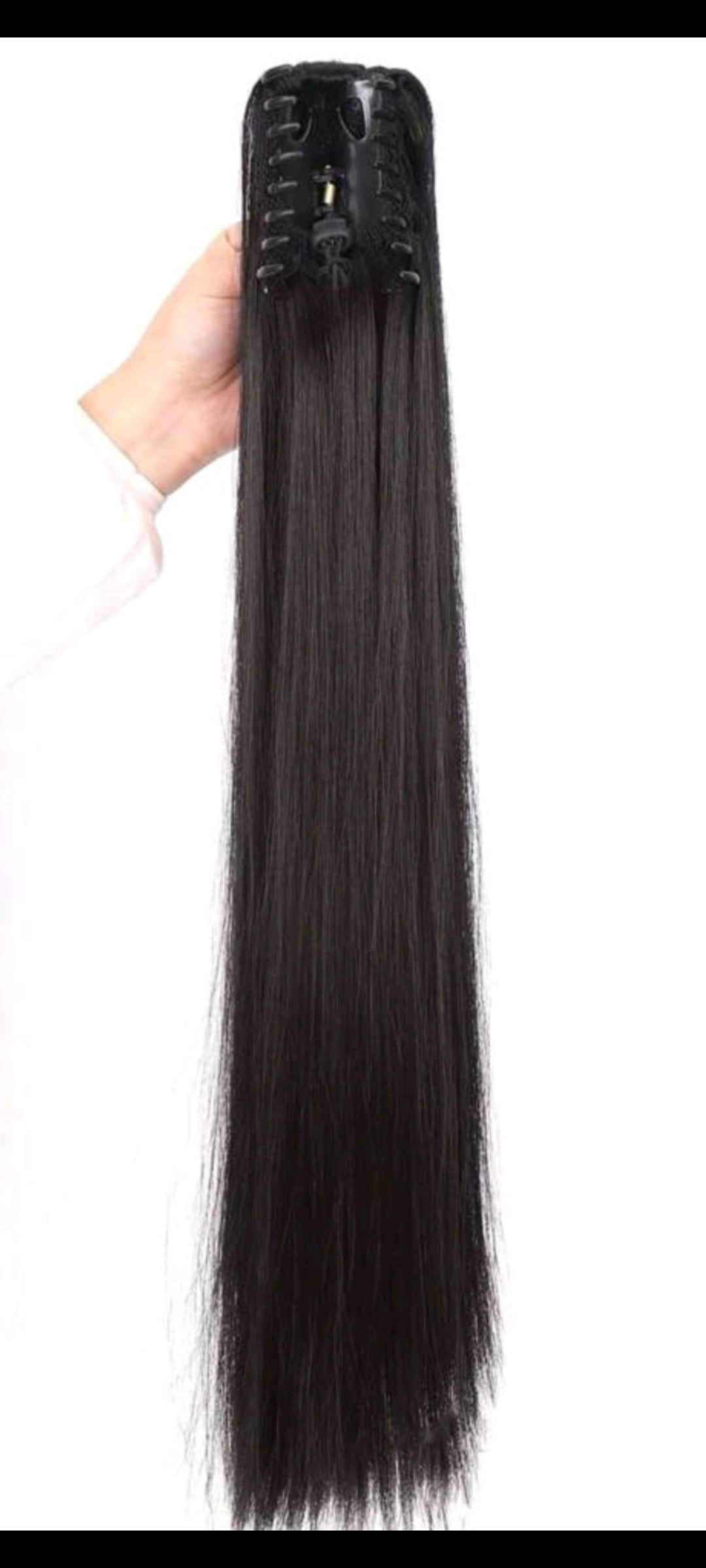 Black straight clip