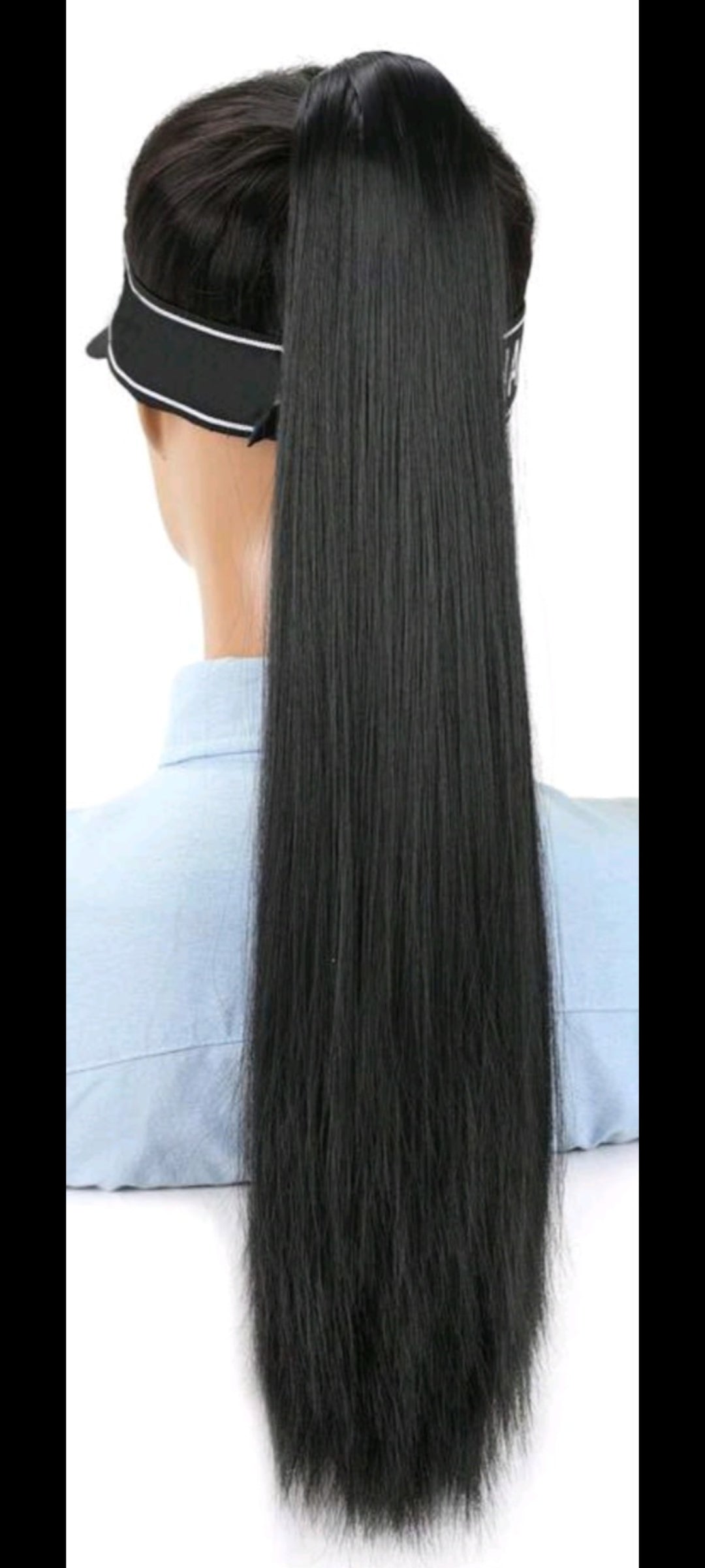Black straight clip