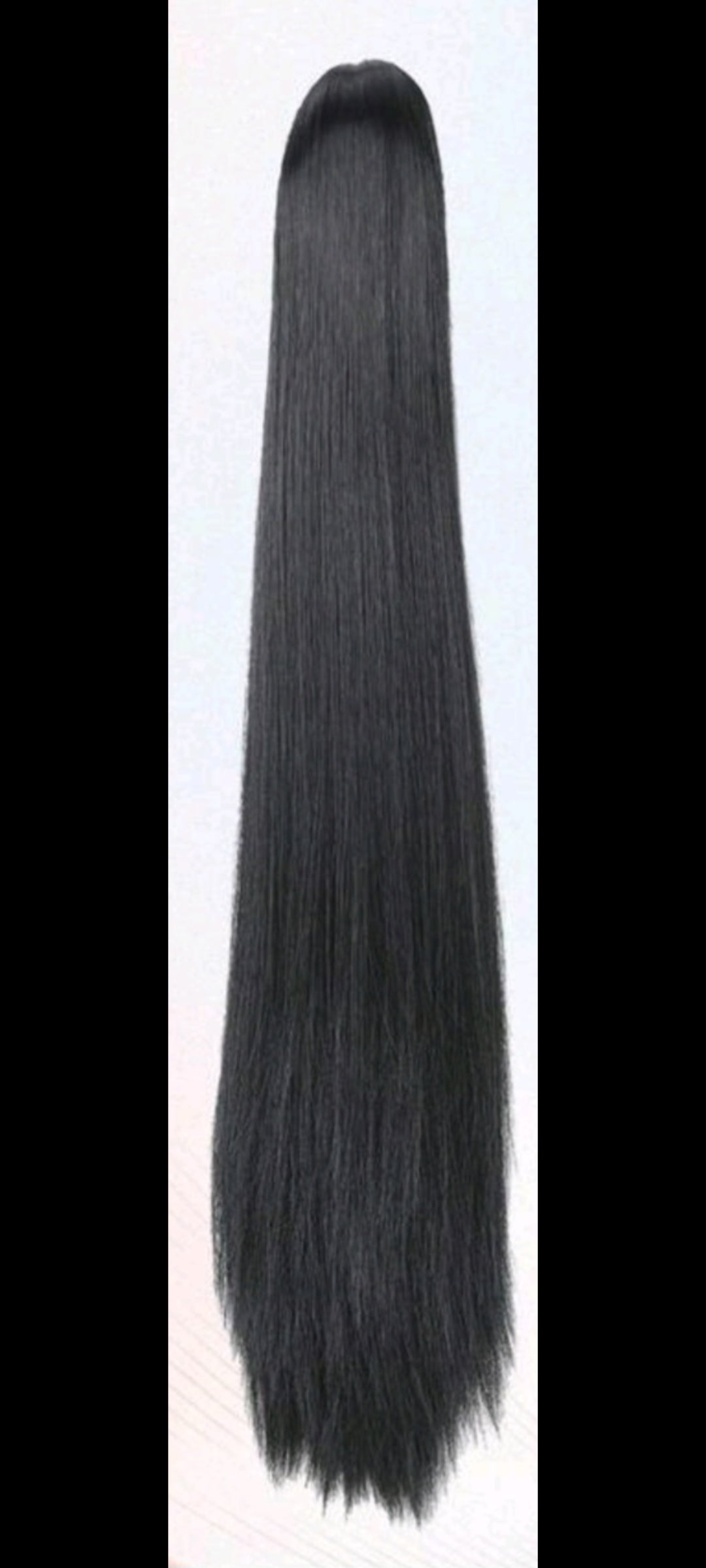 Black straight clip