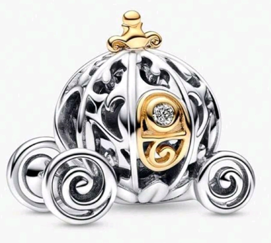 Cinderella carriage anniversary charm