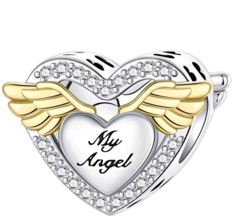 Mum, my angel charm