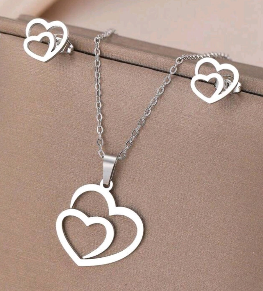 Double heart set