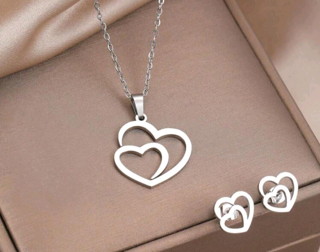 Double heart set