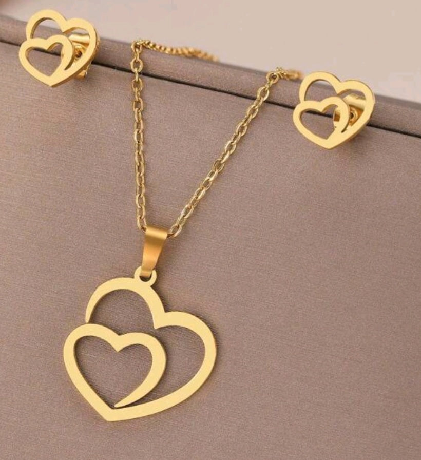Double heart set