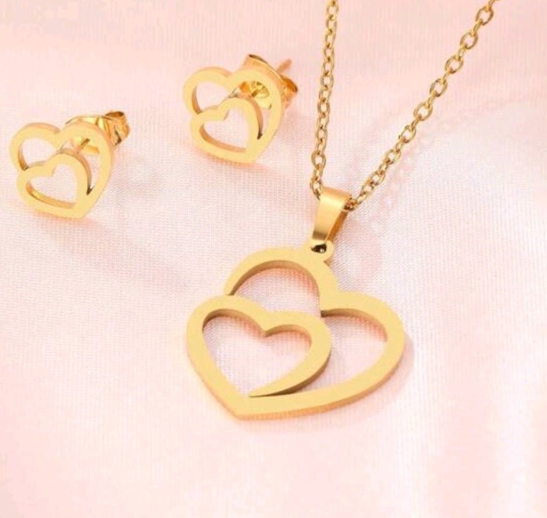 Double heart set