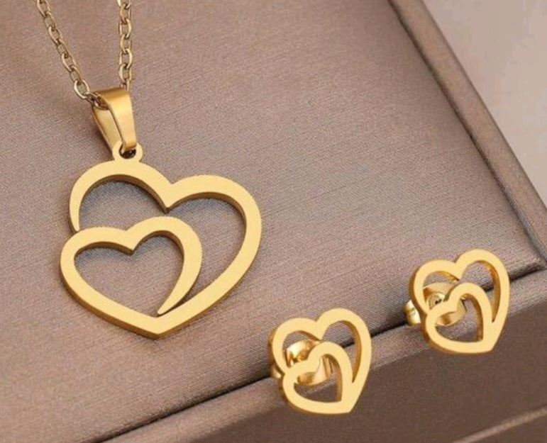 Double heart set