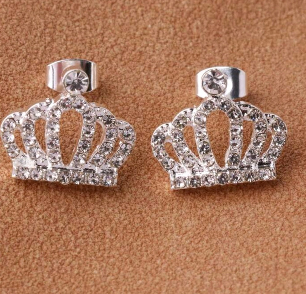 Crown earrings