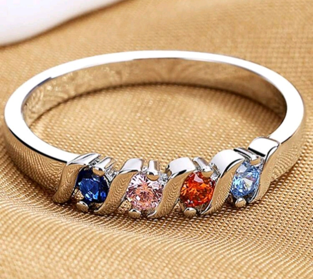 4 gem ring