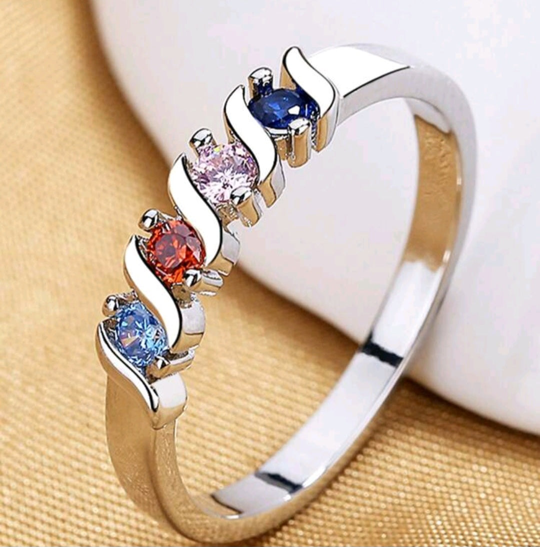 4 gem ring