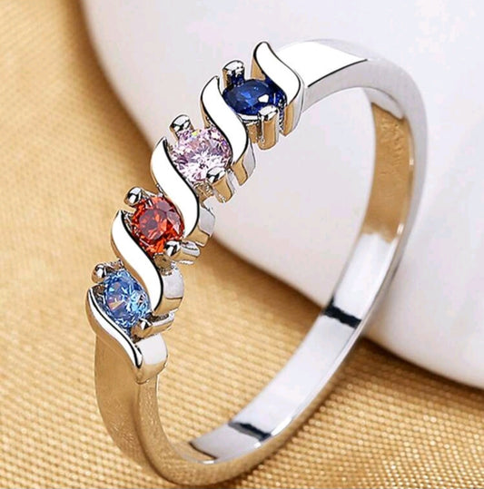 4 gem ring