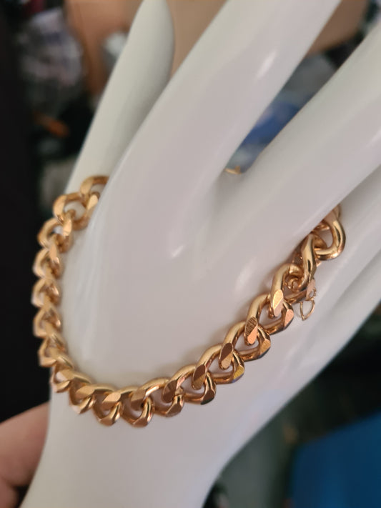 Cuban gold bracelet