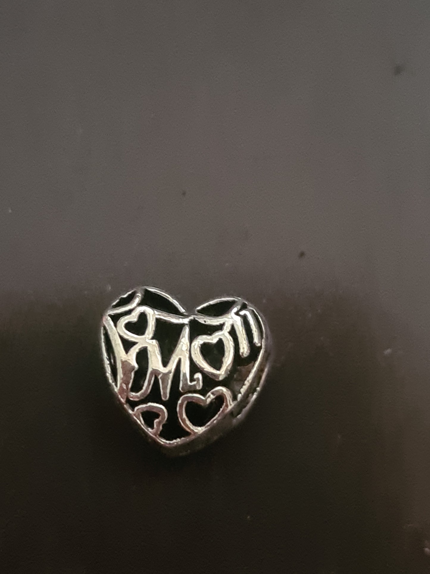 Mom heart charm