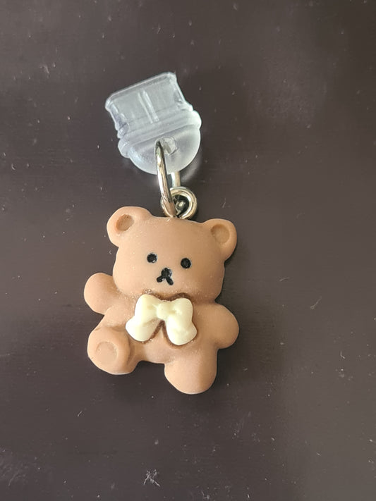 Teddy bear phone charm