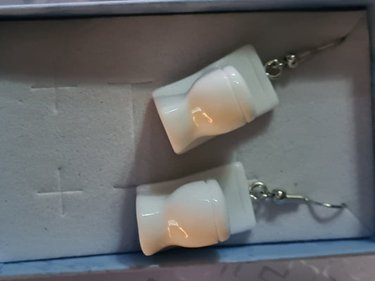 Toilet earrings