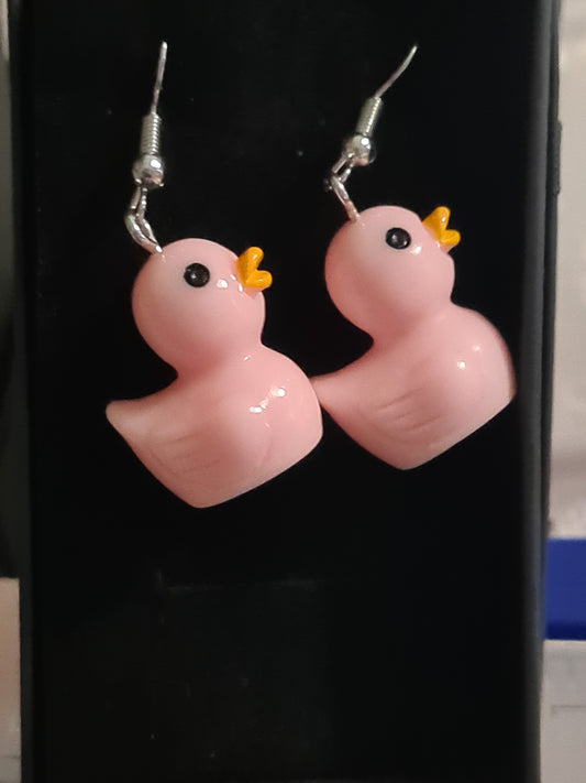 Rubber duck earrings