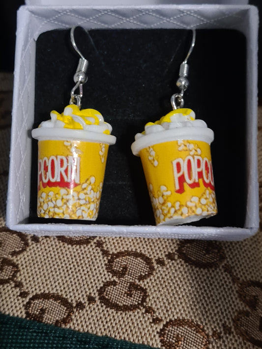 Popcorn dangly earings