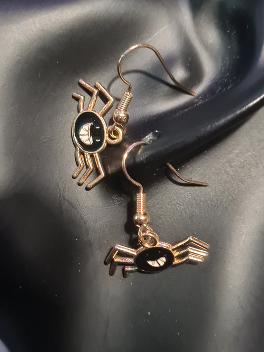 Incy wincy spider earrings