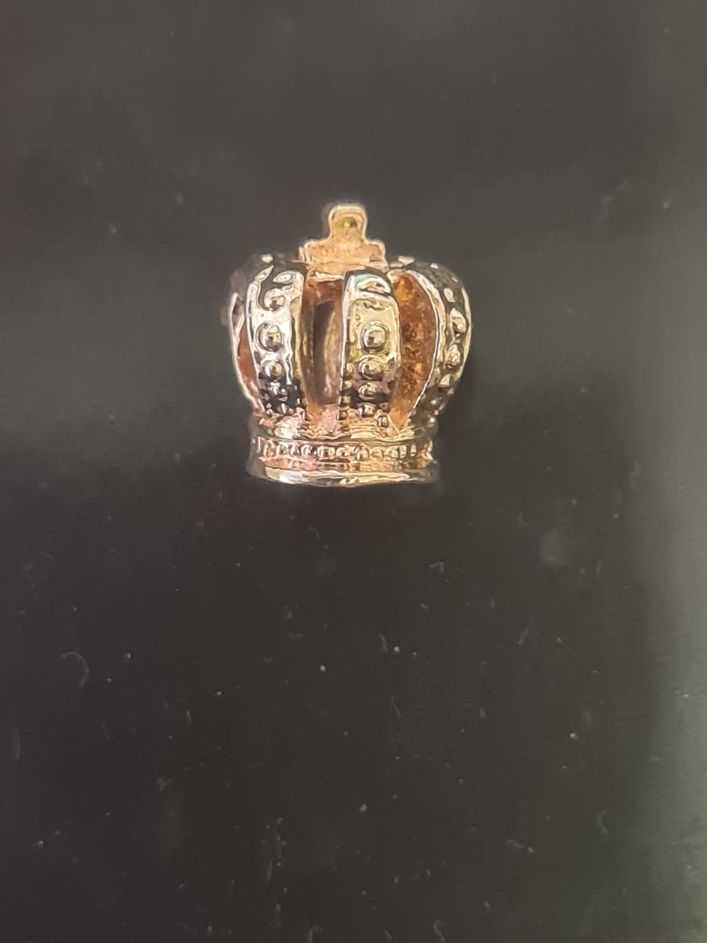 Rose gold crown charm