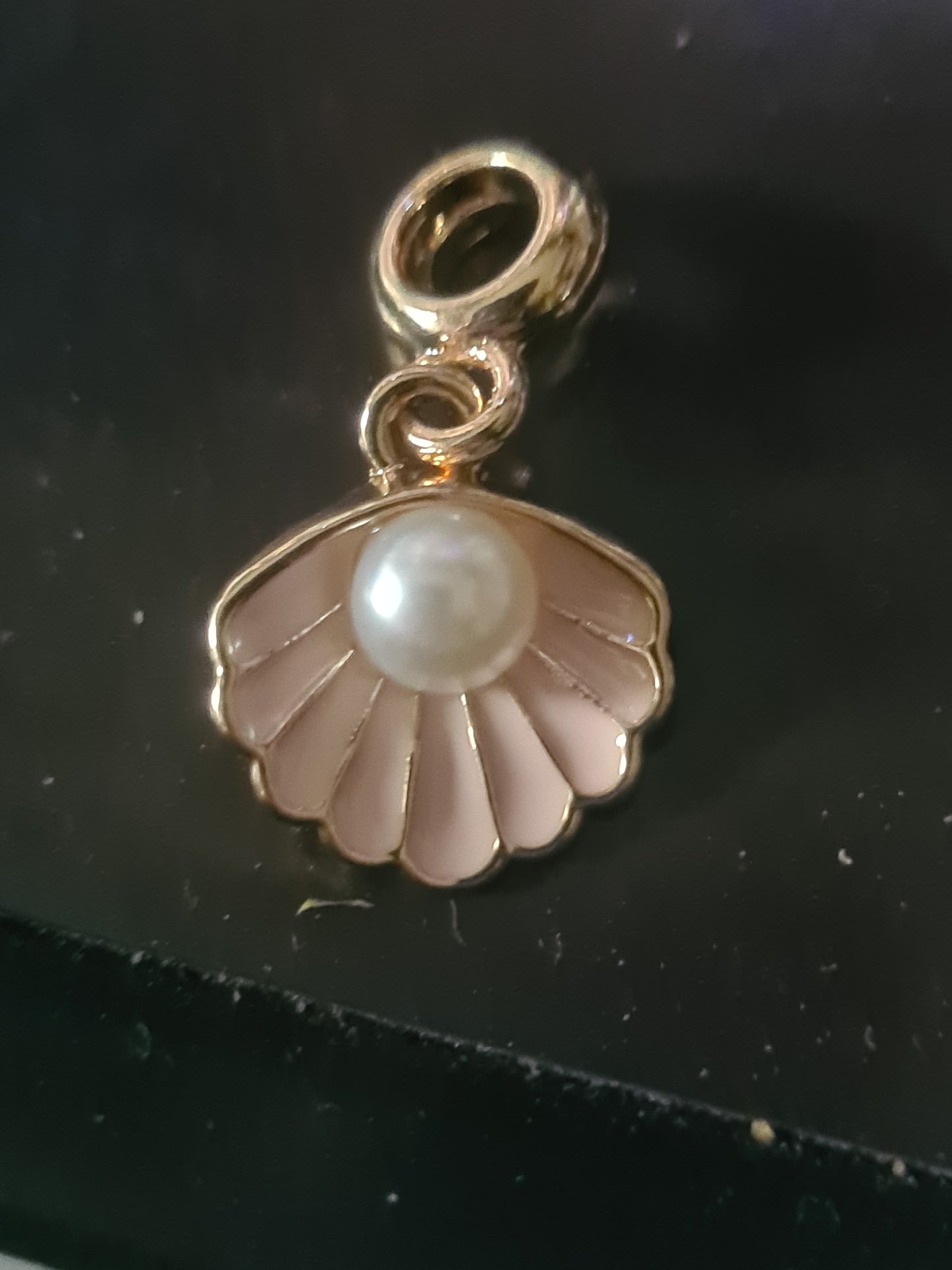 Rose gold little mermaid shell