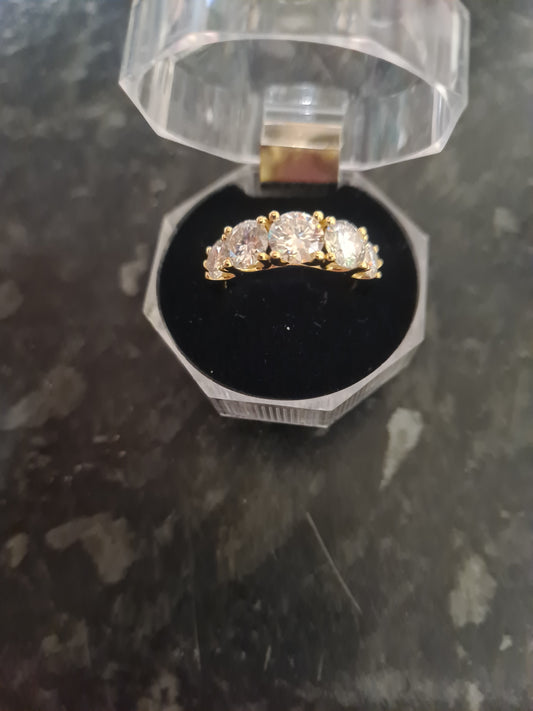 3ct 5 stones ring