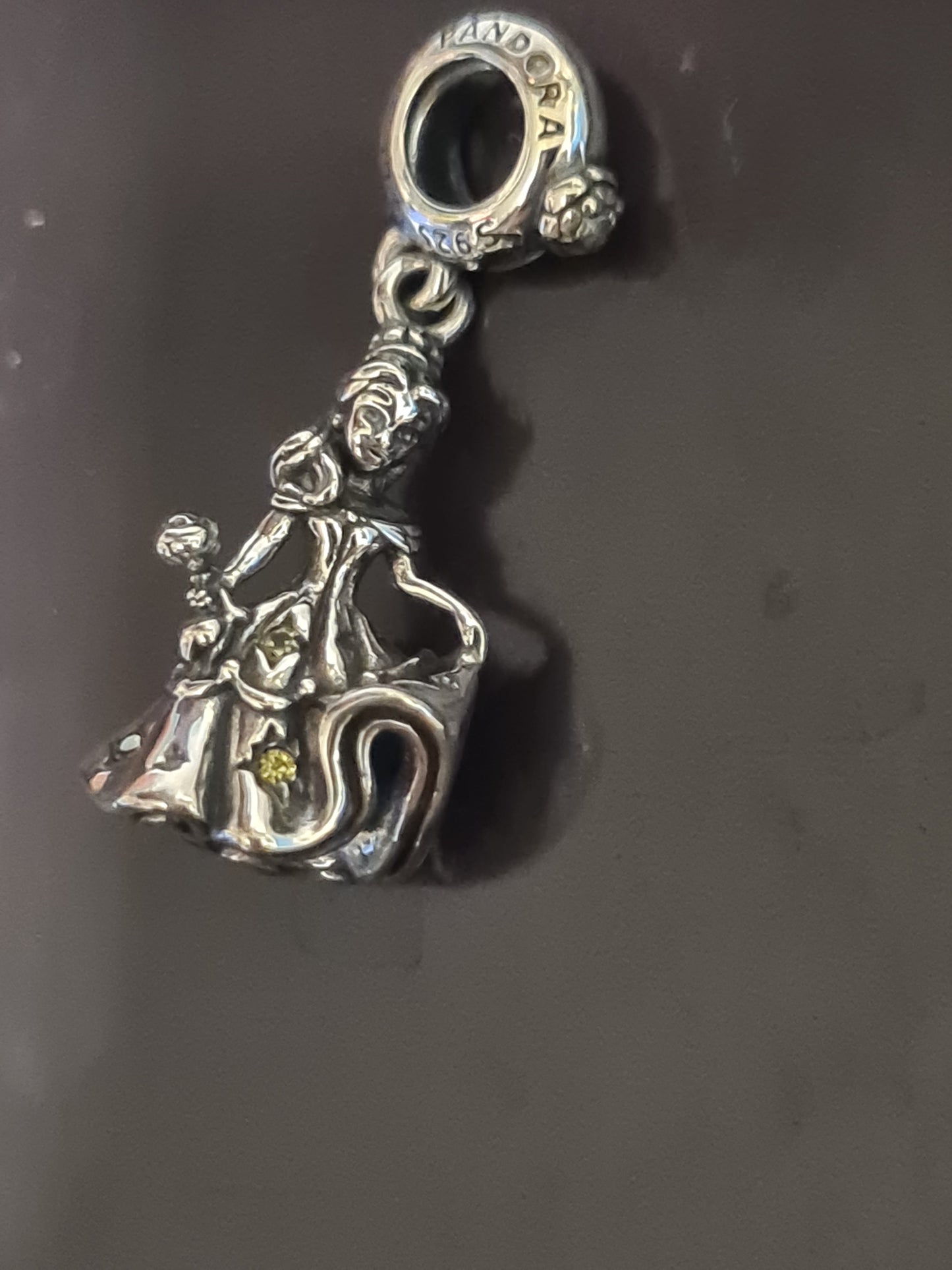 Beauty and beast bell charm