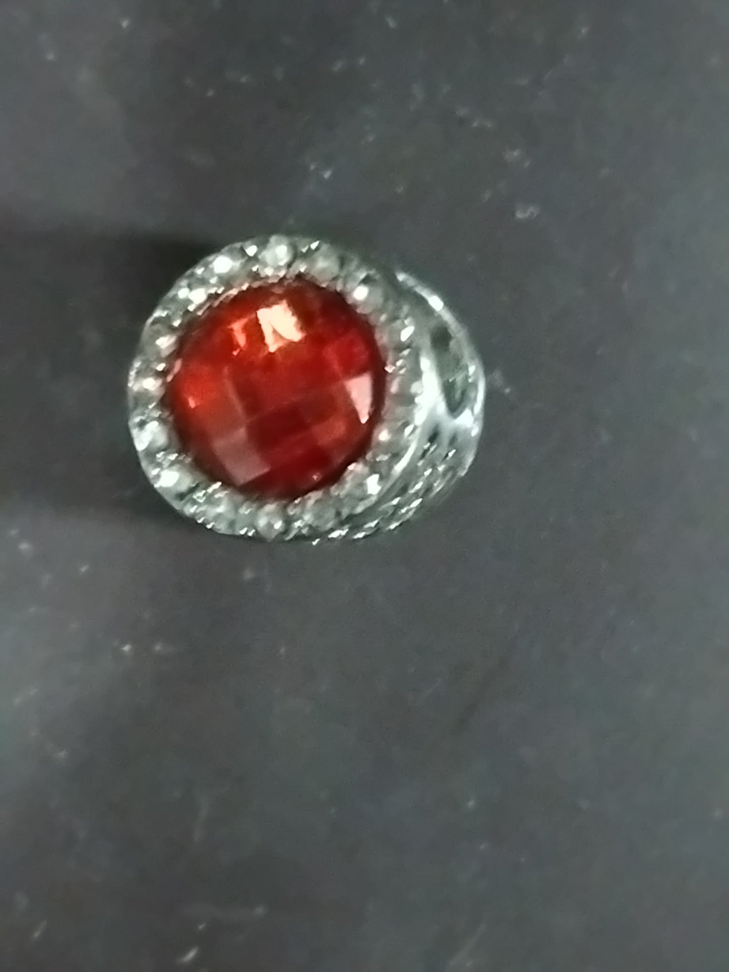 Red gemstone charm