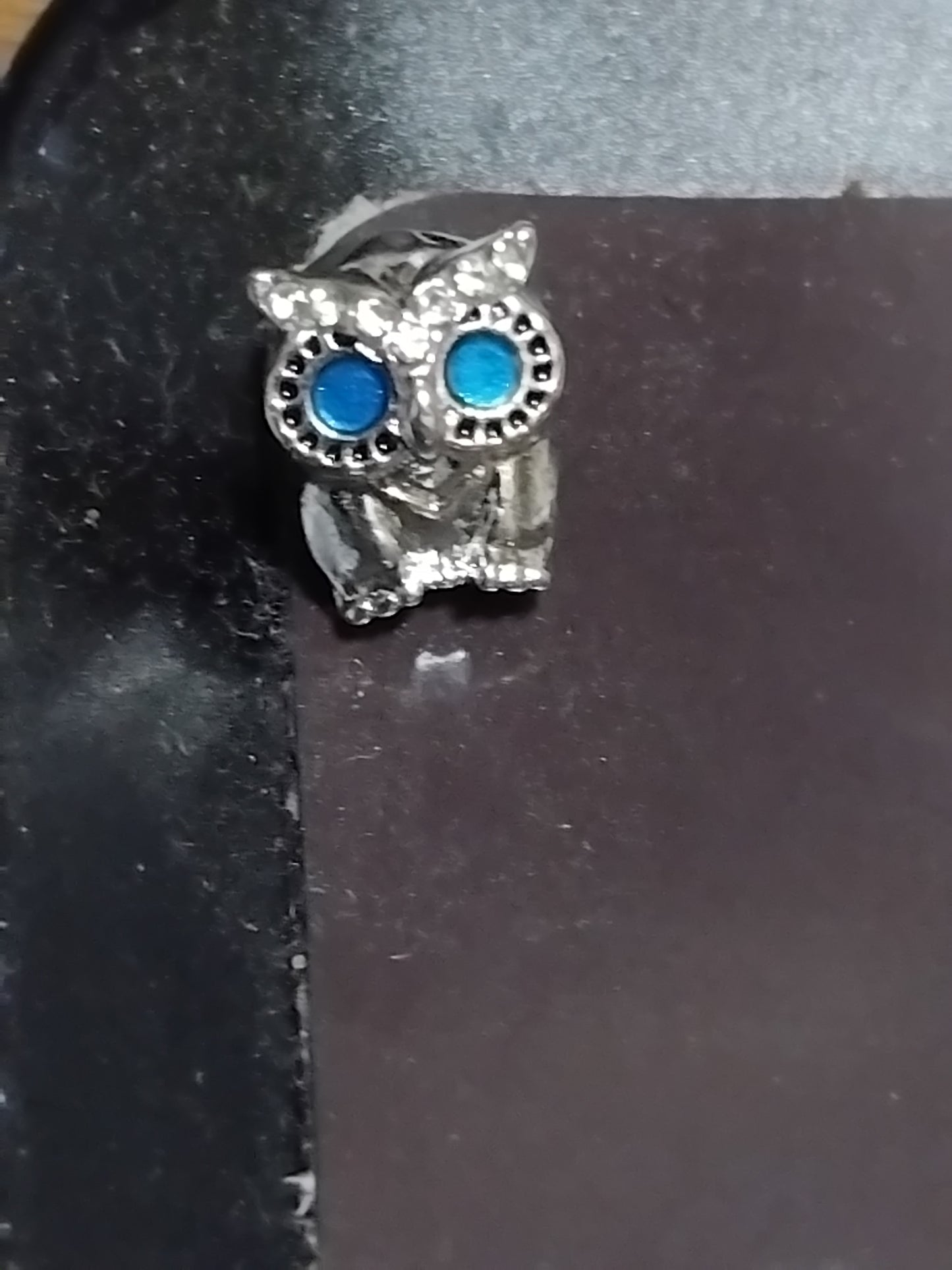 Blue eye owl charm