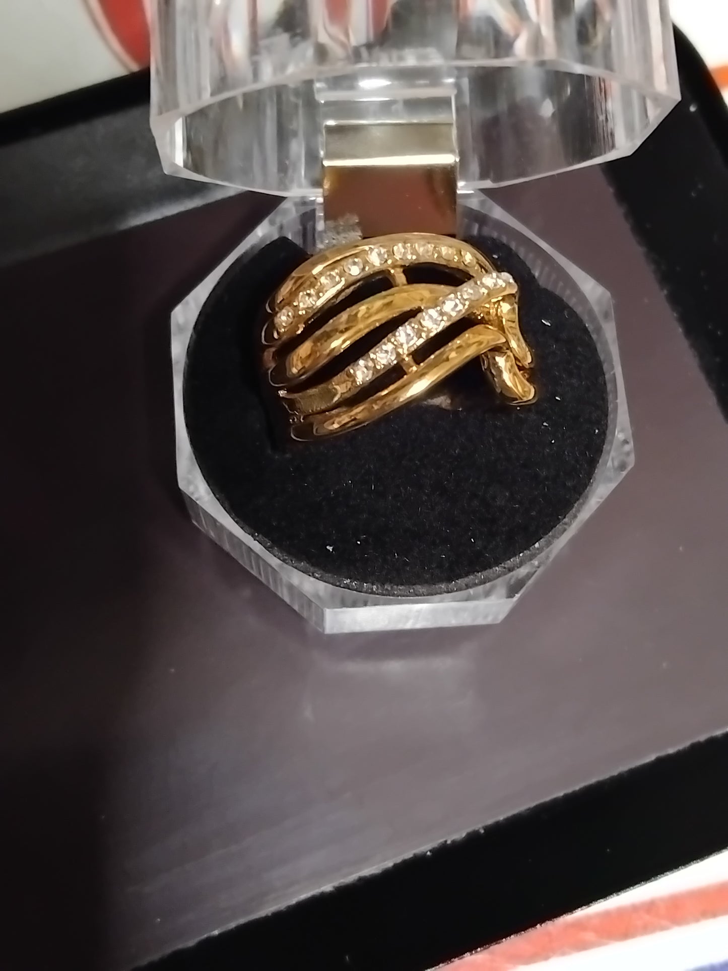 Stunning chunky 5 bar ring