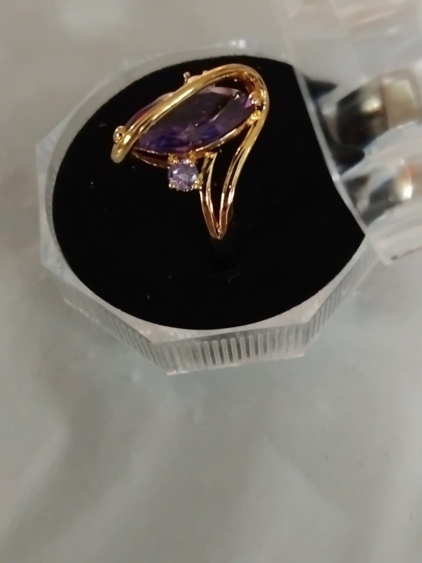 One of a kind purple ring