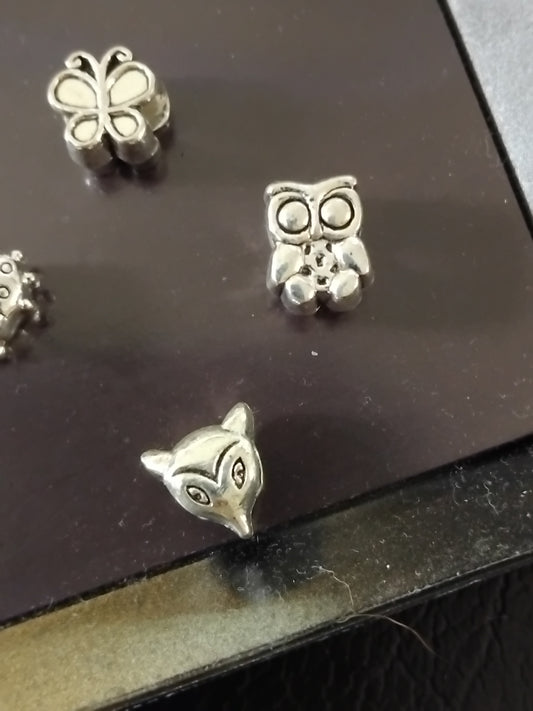 Set of 5 animal charms