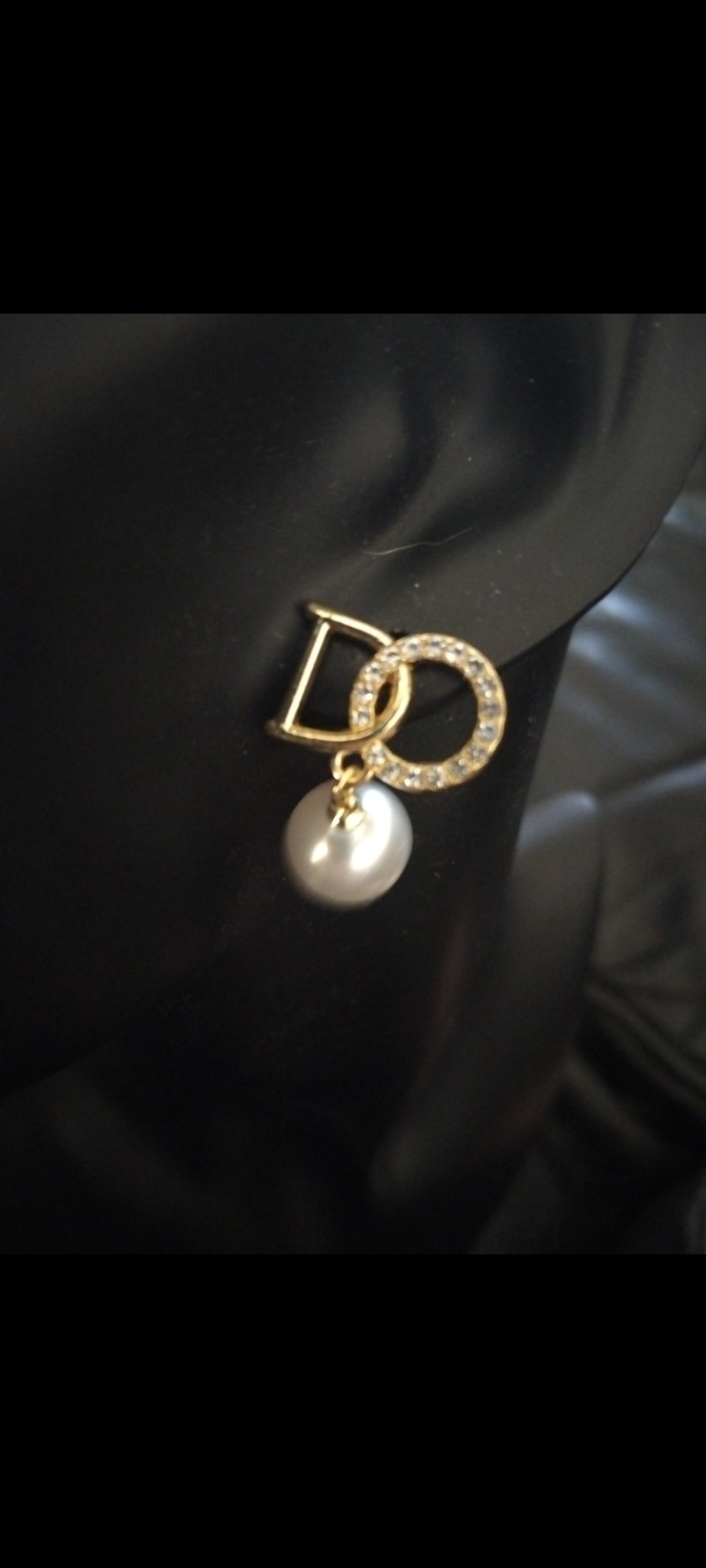 Dior inspired dangly earrings