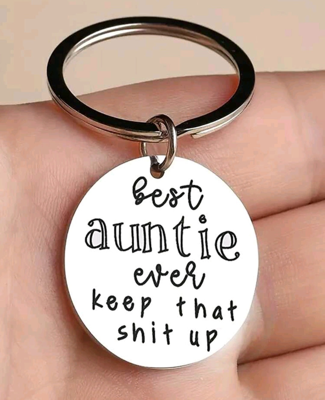 Best auntie joke keyring