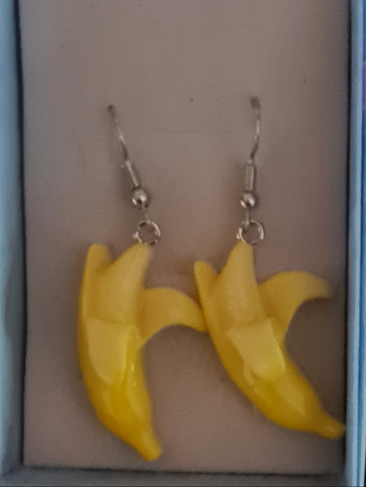 Banana earrings