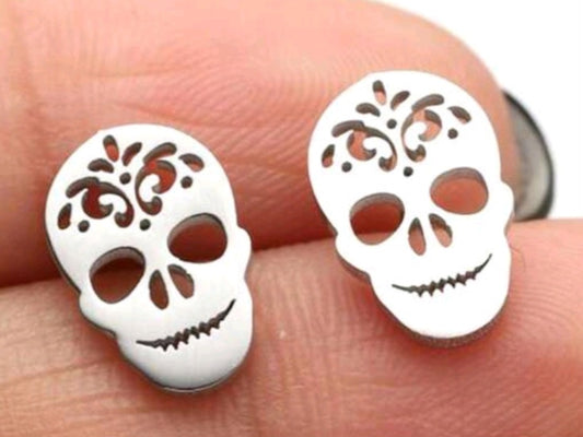 Skull cut out studs